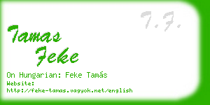tamas feke business card
